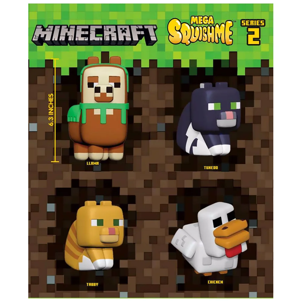 Minecraft Mega Squishme 16cm Anti-Stress Figure Squishy Bild 1