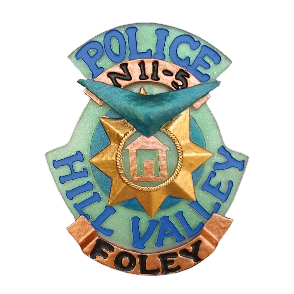 DUST! Back to the Future 2 Police Badge Limited Edition Prop Replica Bild 1