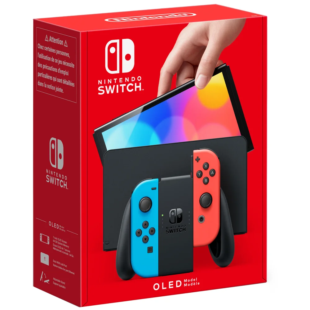 Nintendo Switch (OLED Model) Neon Red/Neon Blue Bild 1