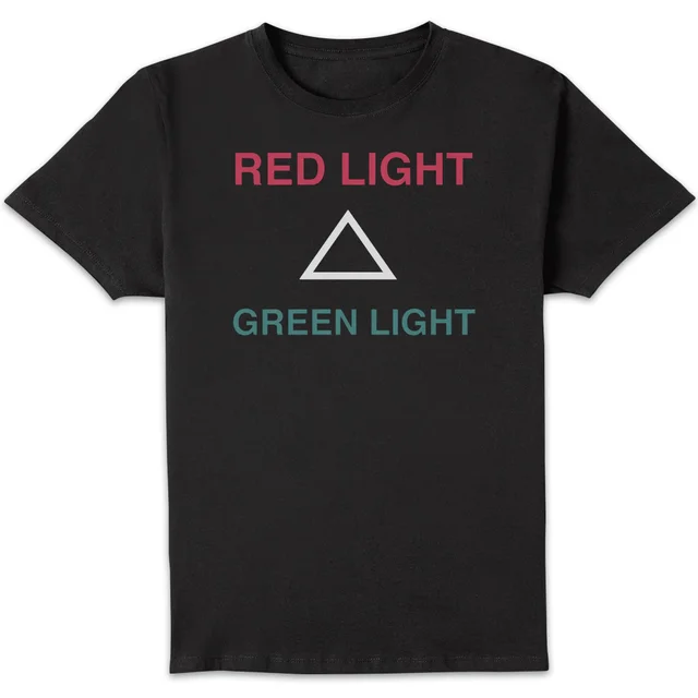 Squid Game RED LIGHT GREEN LIGHT Herren T-Shirt - Schwarz