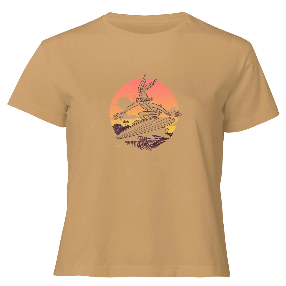 Looney Tunes Surf Women's Cropped T-Shirt - Tan - XL Bild 1