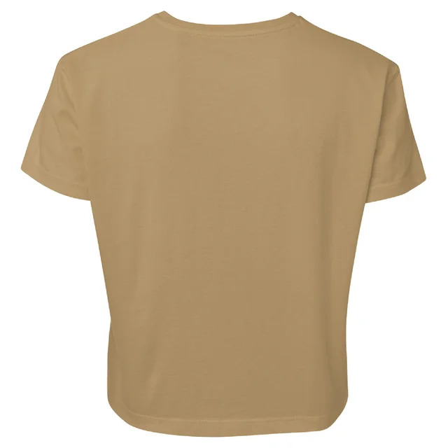 The Goonies Retro Logo Women's Cropped T-Shirt - Tan