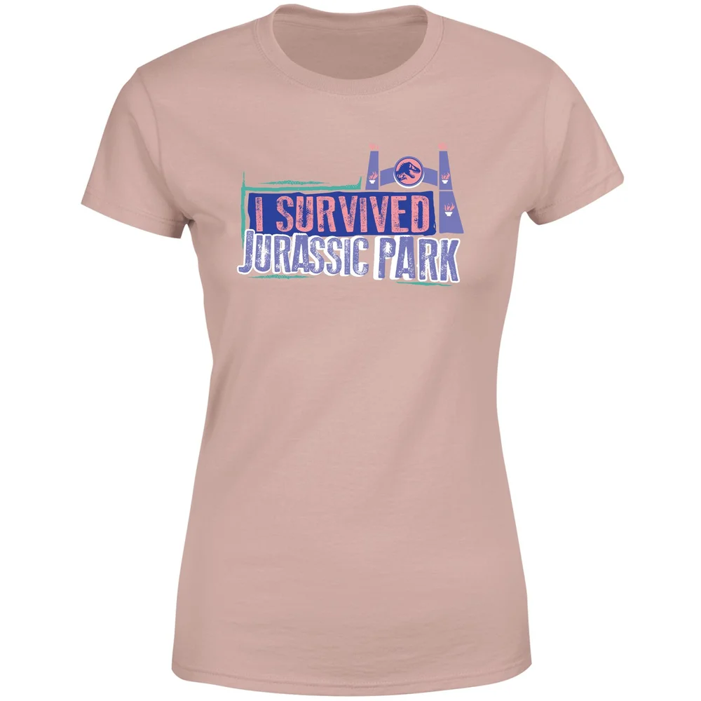 Jurassic Park I Survived Jurassic Park Women's T-Shirt - Dusty Pink - XL Bild 1