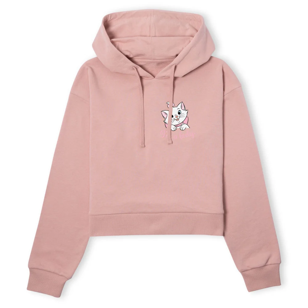 Disney Aristocats Marie I'm A Lady Women's Cropped Hoodie - Dusty Pink - S Bild 1