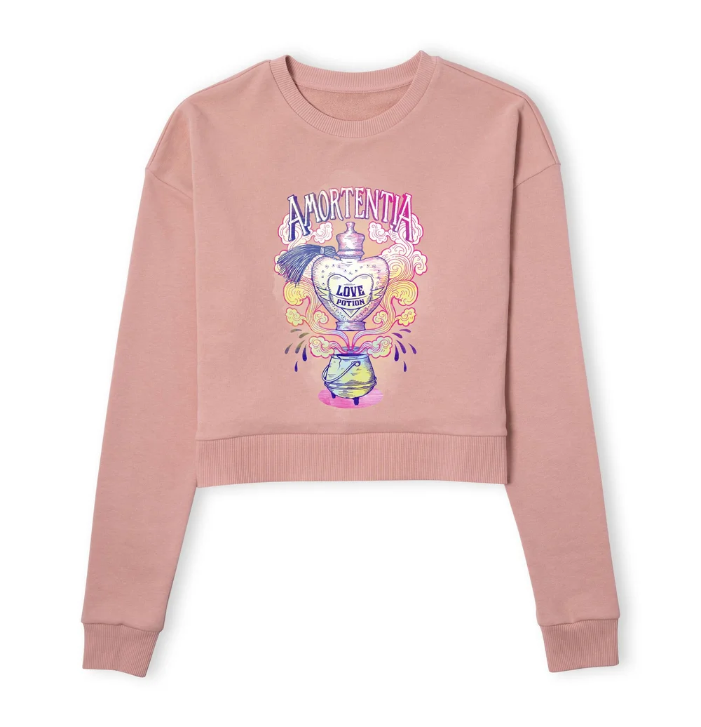Harry Potter Amorentia Love Potion Women's Cropped Sweatshirt - Dusty Pink - XS Bild 1