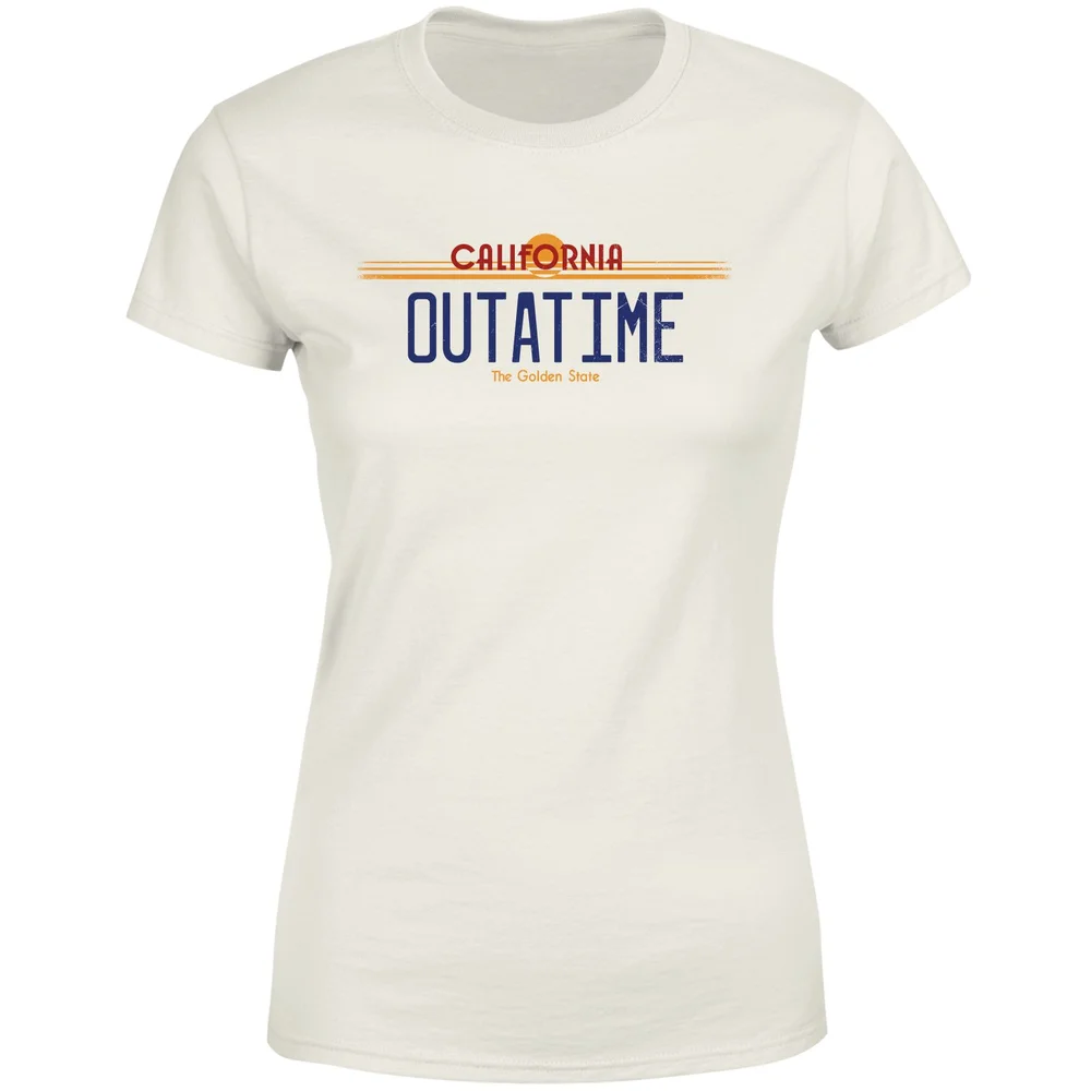 Back to the Future Outatime Plate Women's T-Shirt - Cream - M Bild 1