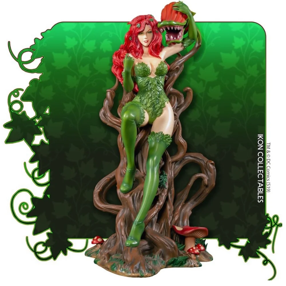 Ikon Collectables DC Comics Batman Poison Ivy on Vine Throne 30cm Statue Bild 1