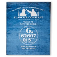 Stranger Things Planck's Constant Fleecedecke