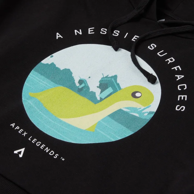 Apex Legends A Nessie Surfaces Women's Cropped Hoodie - Black