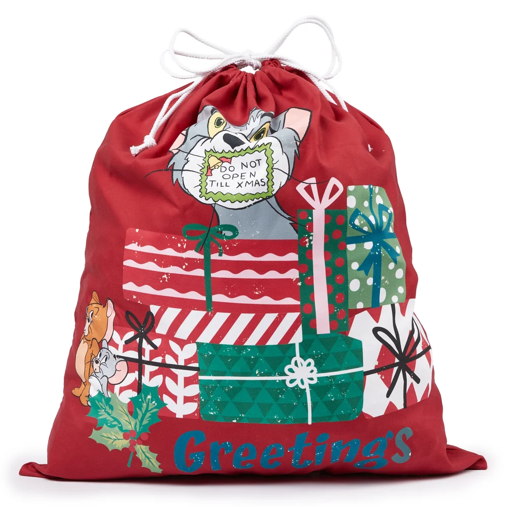 Tom & Jerry Do Not Open Till Xmas Christmas Santa Sack Bild 1