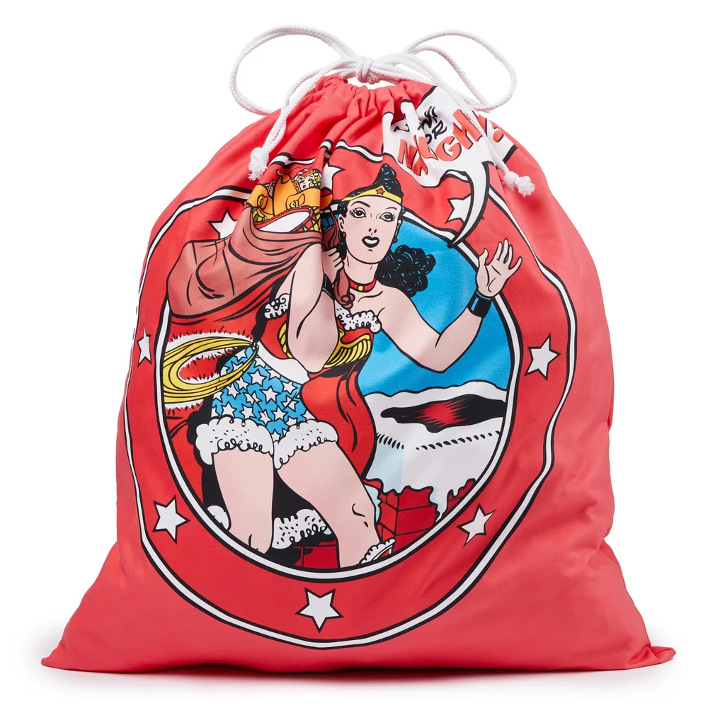 Wonder Woman No Time For Naughty Christmas Santa Sack Bild 1