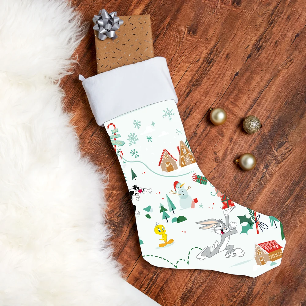 Looney Tunes Xmas Wishin' You Happy Holidays Christmas Stocking Bild 1