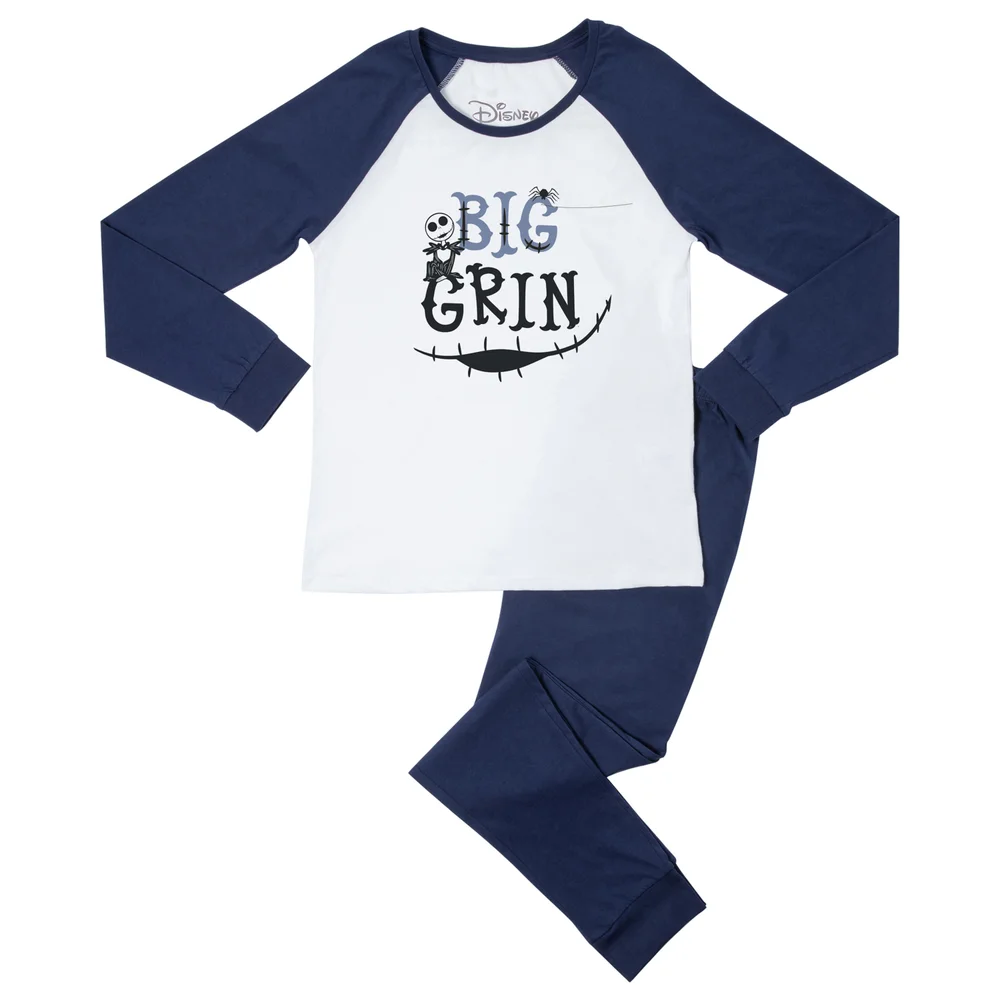 Disney Big Grin Women's Pyjama Set - Navy White - S Bild 1