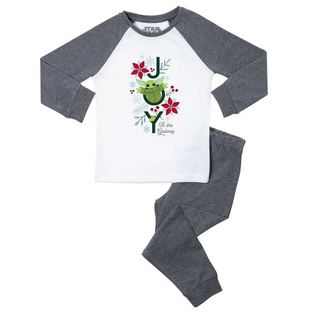Star Wars Joy To The Galaxy Kids' Pyjamas - Grey White - 3-4 Jahre Bild 1