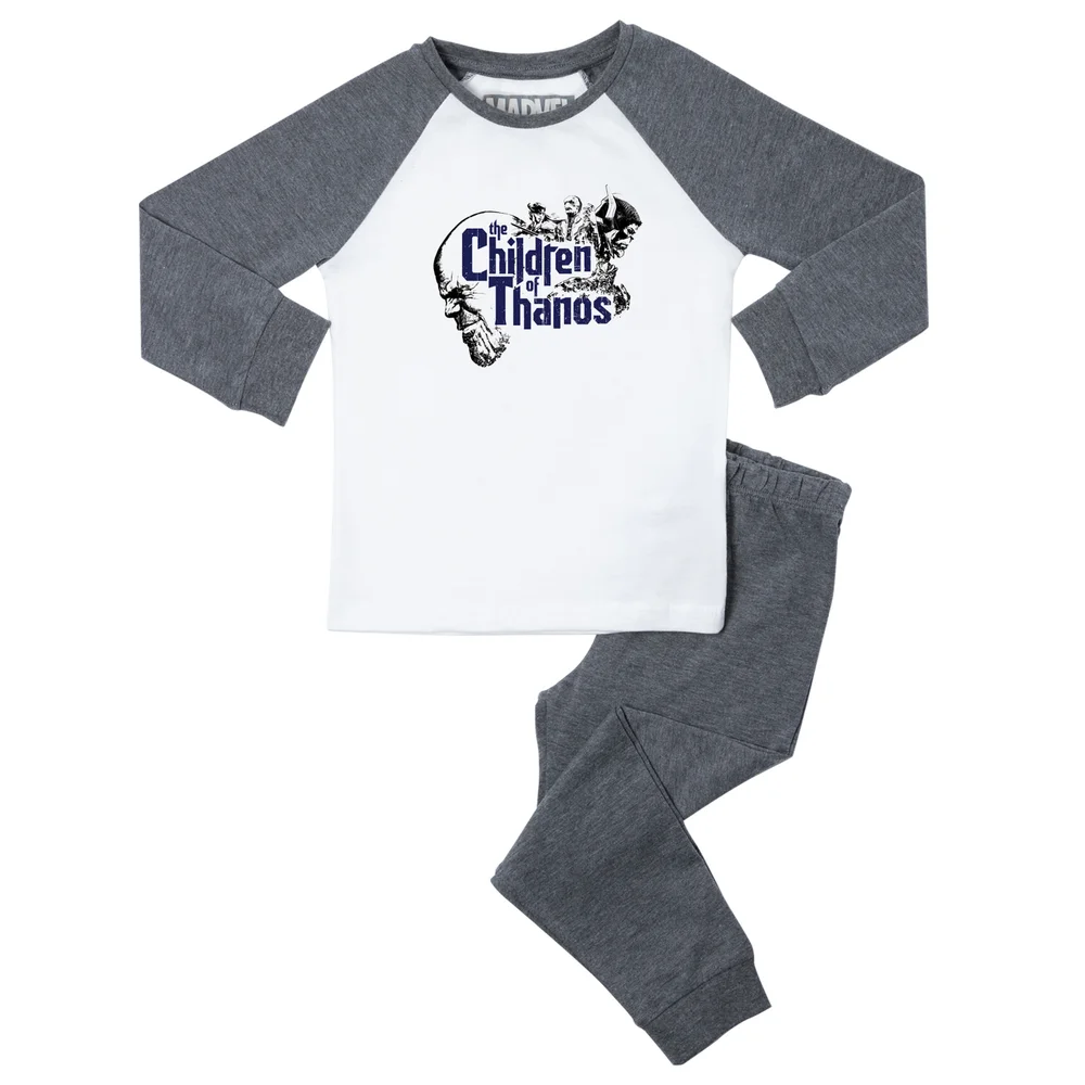 Marvel Children Of Thanos Kids' Pyjamas - Grey White - 3-4 Jahre Bild 1