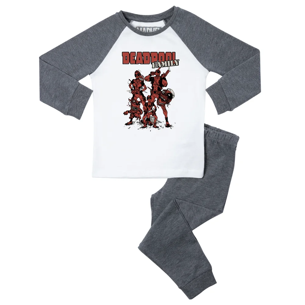 Marvel Deadpool Family Women's Pyjama Set - Grey White - XS Bild 1