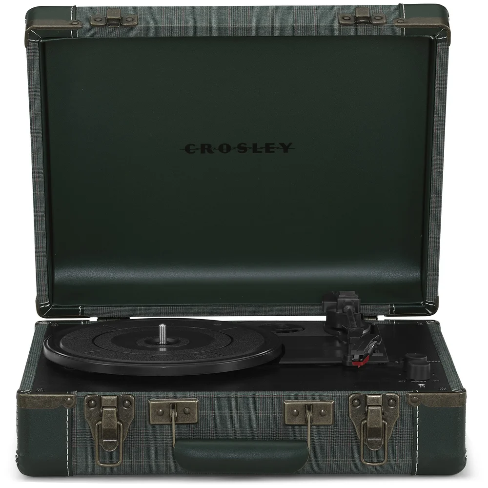 Executive Portable USB Turntable w/Bluetooth Out - Pine Bild 1