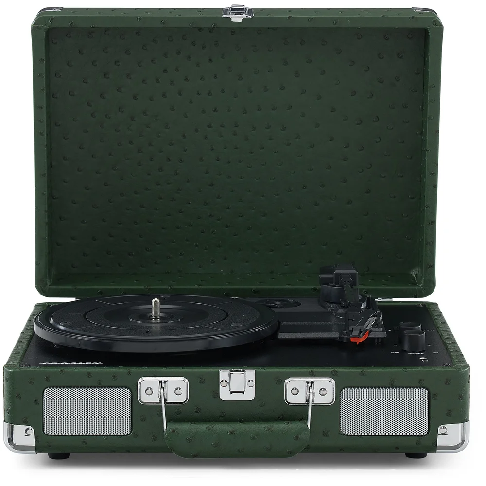 Cruiser Plus Deluxe Portable Turntable - With Bluetooth Output - Green Ostrich Bild 1