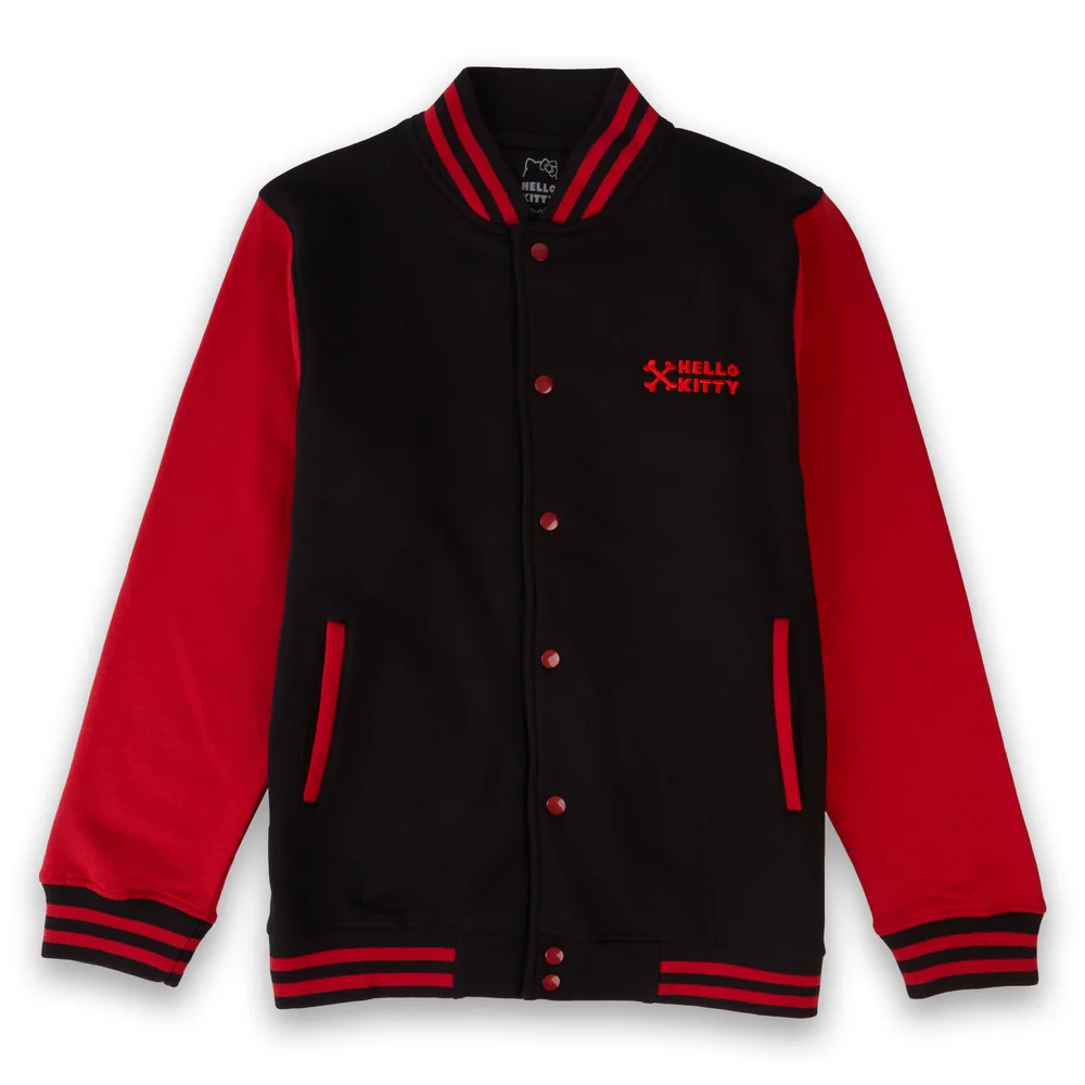 Hello Kitty Varsity Jacket - Black / Red - M - Schwarz Bild 1