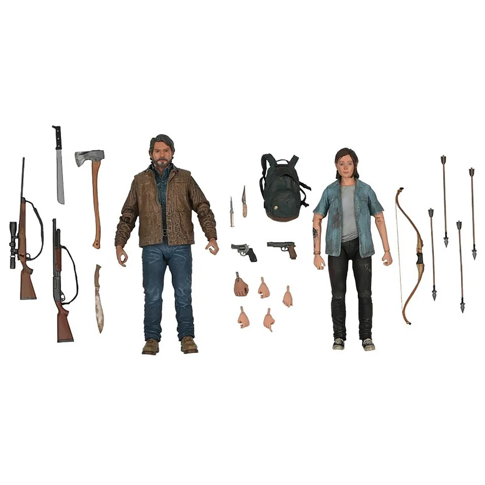 NECA The Last of Us Part 2 Joel and Ellie Ultimate Action Figures 2 Pack Bild 1
