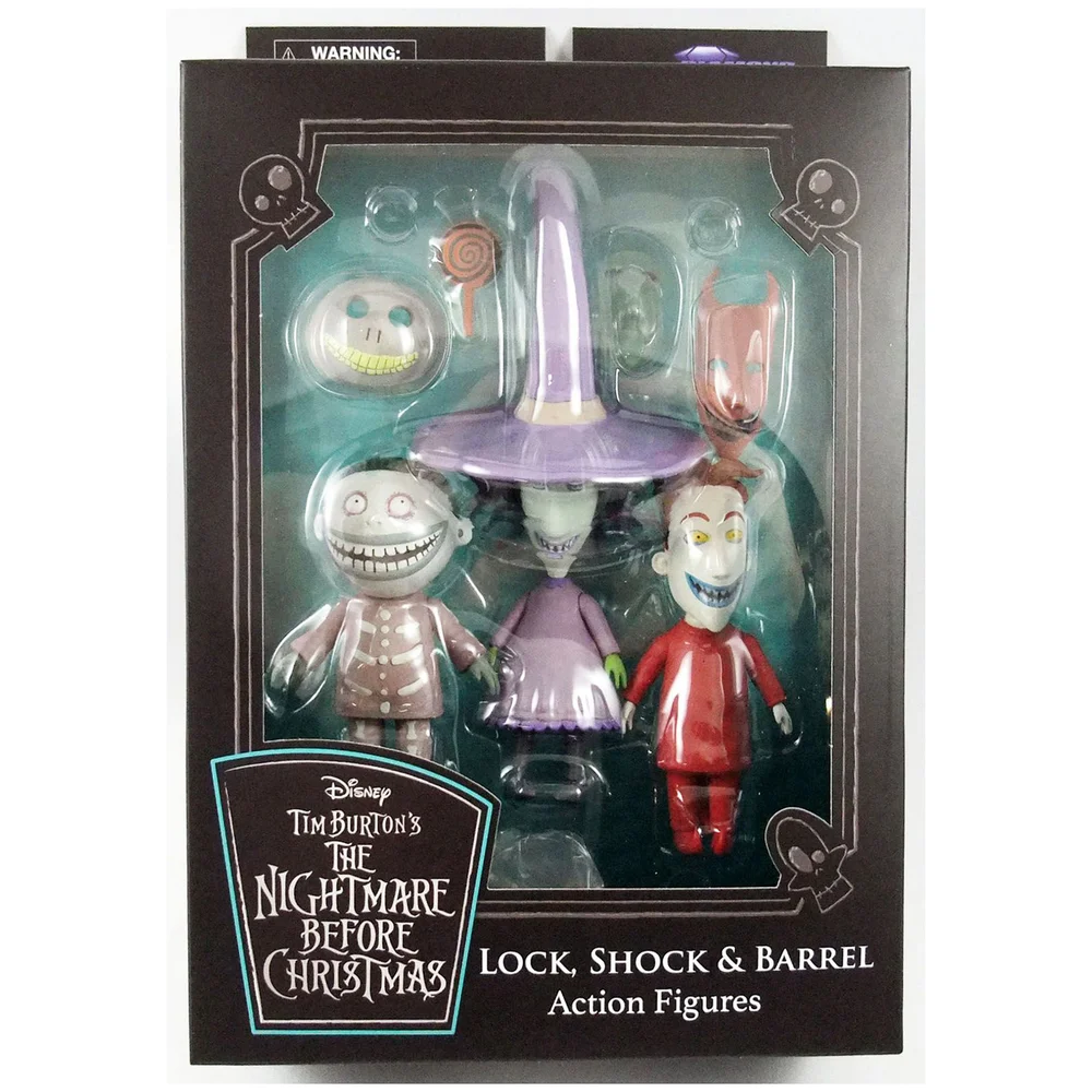 Diamond Select Nightmare Before Christmas Lock, Shock, and Barrel Action Figure Bild 1