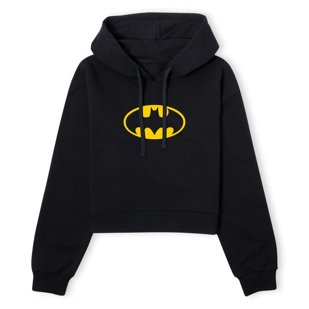 Batman Core Justics League Batman Logo Women's Cropped Hoodie - Black - XS - Schwarz Bild 1