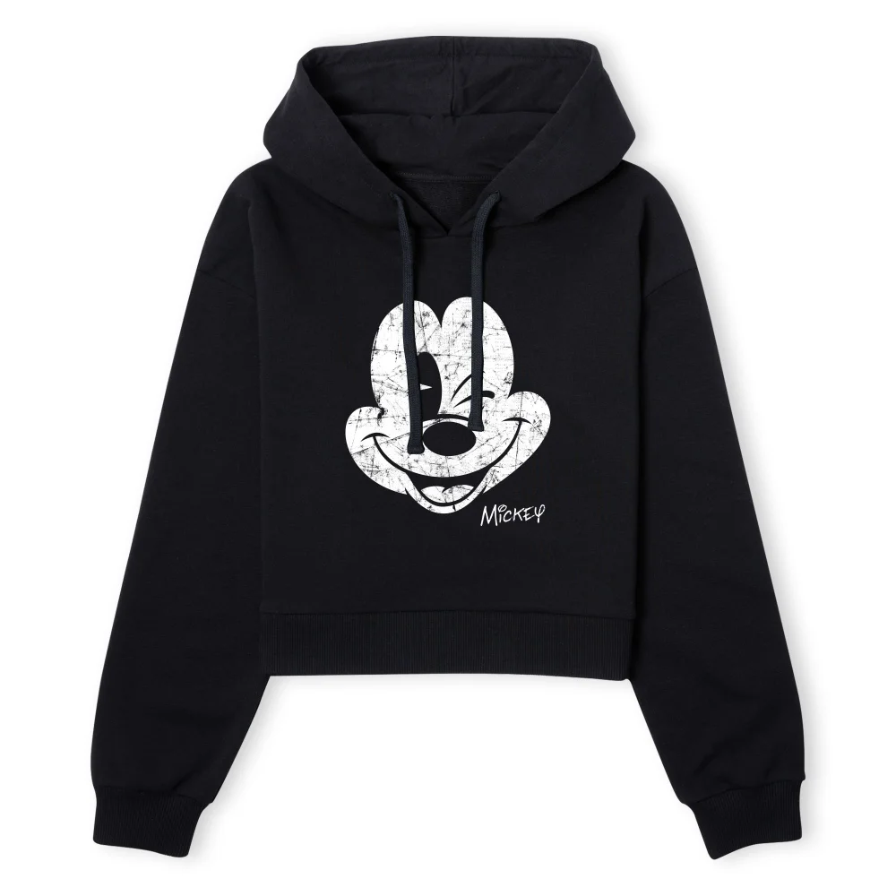 Mikey Mouse Women's Cropped Hoodie - Black - XS - Schwarz Bild 1