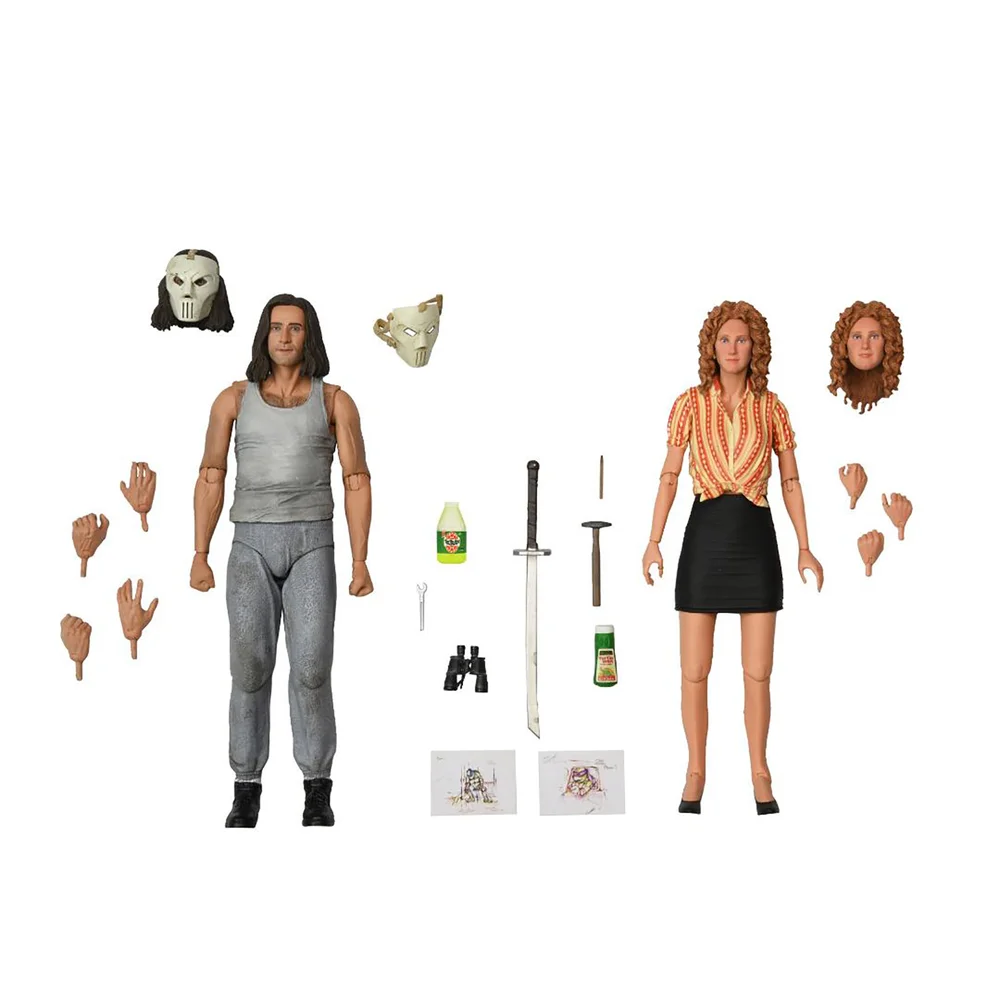 NECA TMNT Teenage Mutant Ninja Turtles April O'Neil and Casey Jones 7 Inch Action Figures 2 Pack Bild 1
