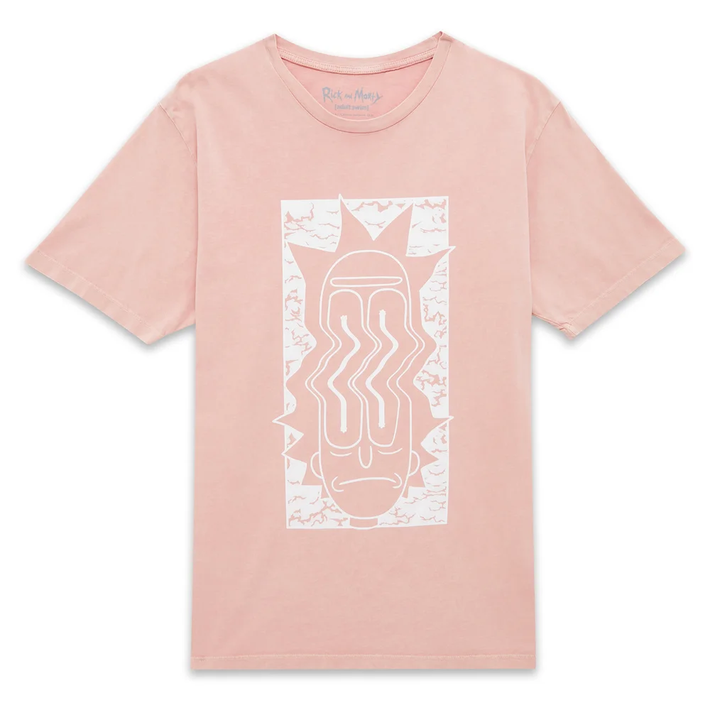 Rick and Morty Warped Unisex T-Shirt - Pink Acid Wash - S Bild 1