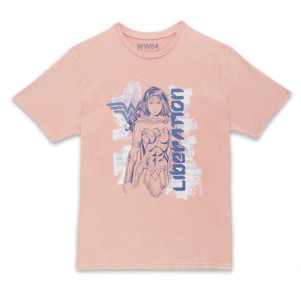 Wonder Woman Liberation Unisex T-Shirt - Pink Acid Wash - S Bild 1