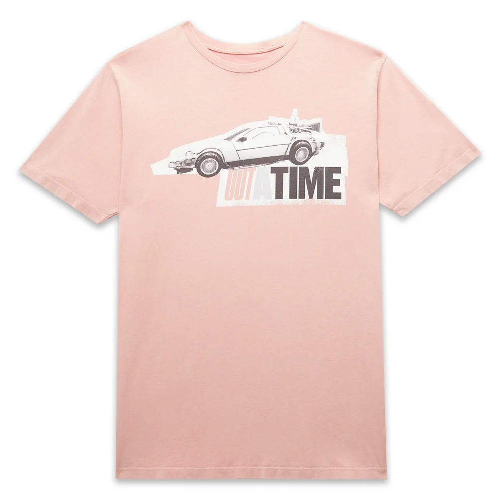 Back to the Future Outatime Unisex T-Shirt - Pink Acid Wash - S Bild 1