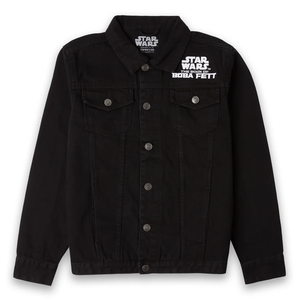 Star Wars Painted Embroidered Unisex Denim Jacket - Black - S Bild 1