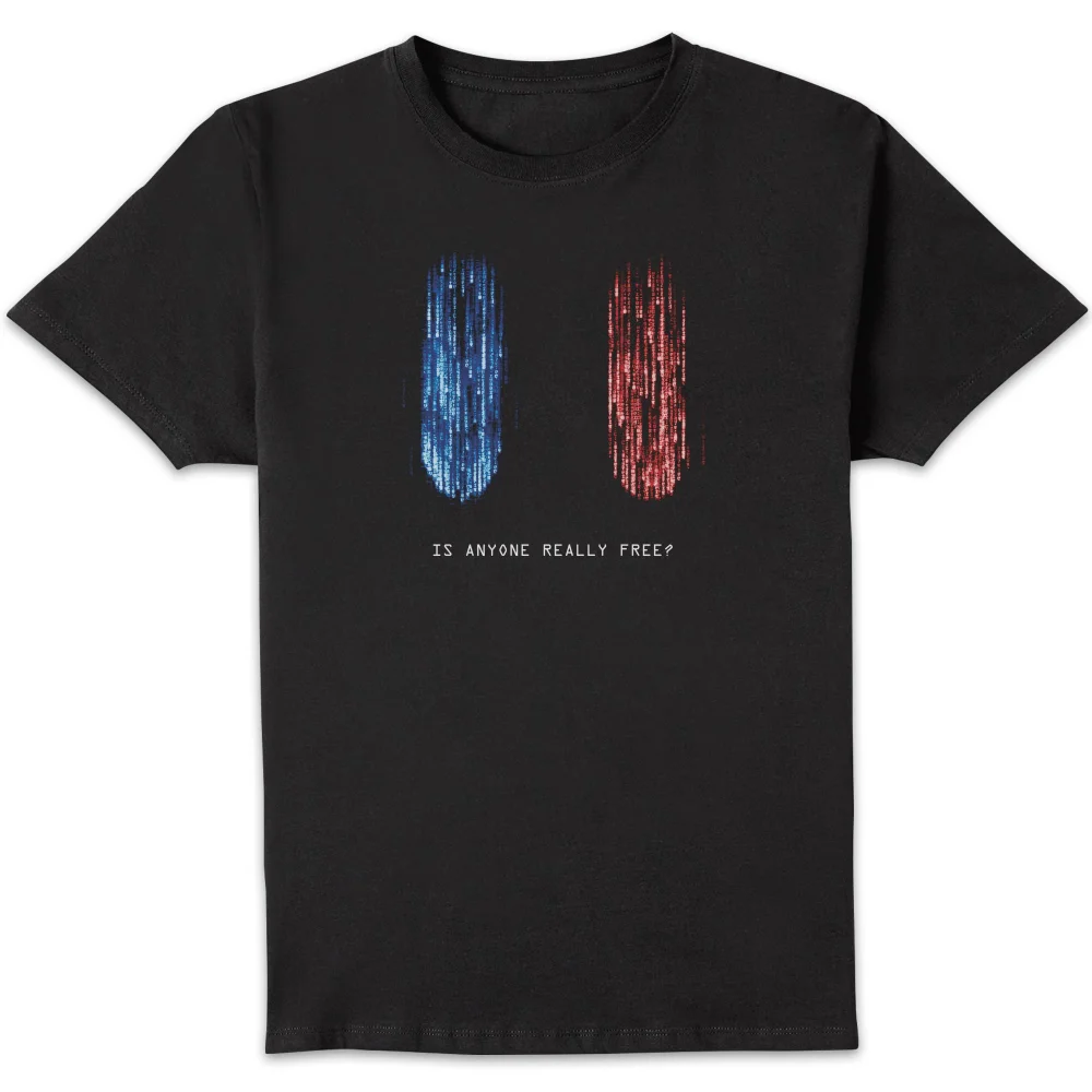Matrix Red Pill Blue Pill Unisex T-Shirt - Black - S Bild 1