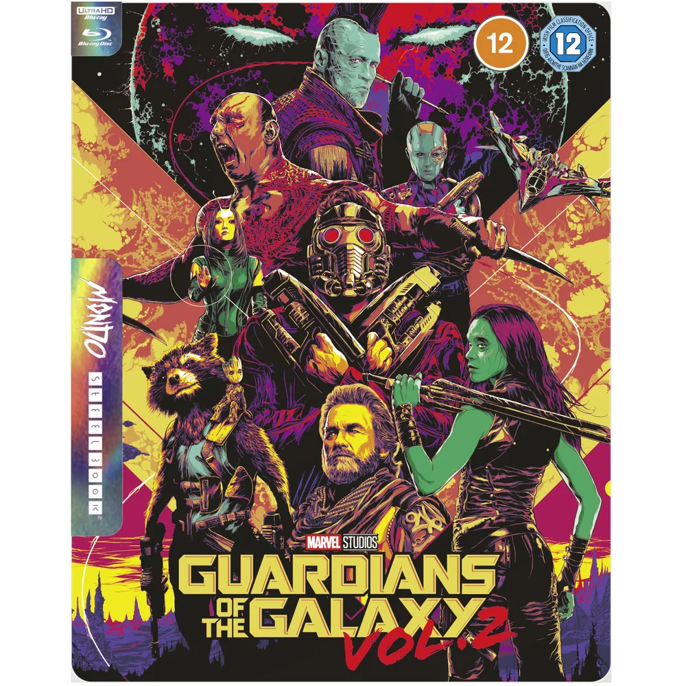 Marvel Studio's Guardians Of The Galaxy: Vol 2 - Mondo #52 Zavvi Exclusive 4K Ultra HD Steelbook (Includes Blu-ray) Bild 1