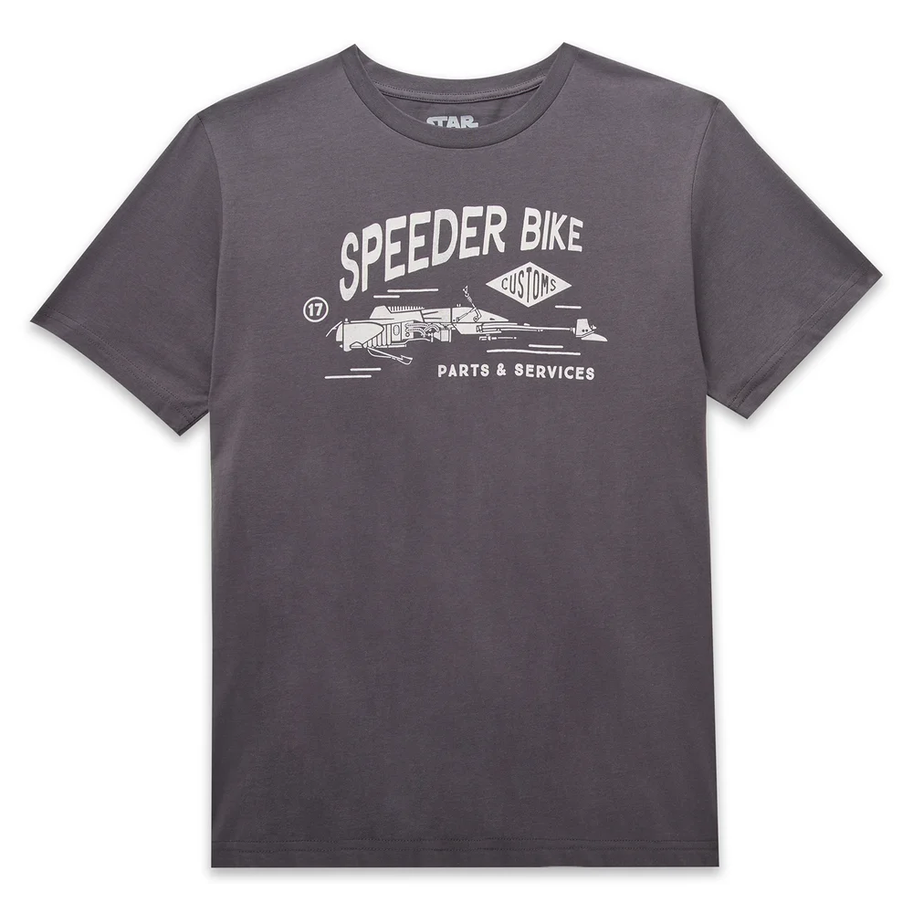 Star Wars Speeder Bike Unisex T-Shirt - Charcoal - S Bild 1