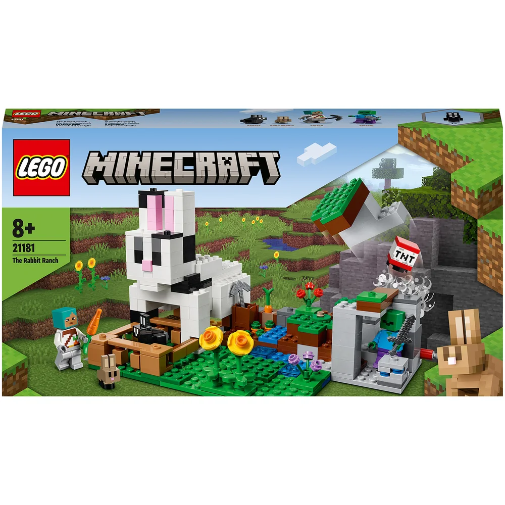 LEGO Minecraft: Die Kaninchenranch, Spielzeug-Bauernhof mit Tieren (21181) Bild 1