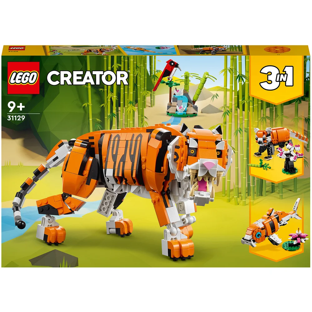 LEGO Creator: 3in1 Majestätischer Tiger, Tierfiguren-Set für Kinder (31129) Bild 1