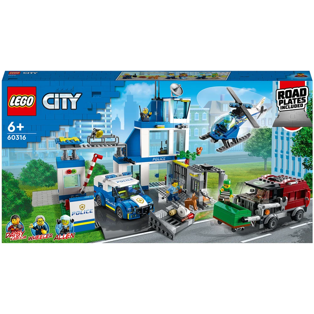 LEGO City: Polizeistation mit Polizeiauto, Polizei-Spielzeug (60316) Bild 1