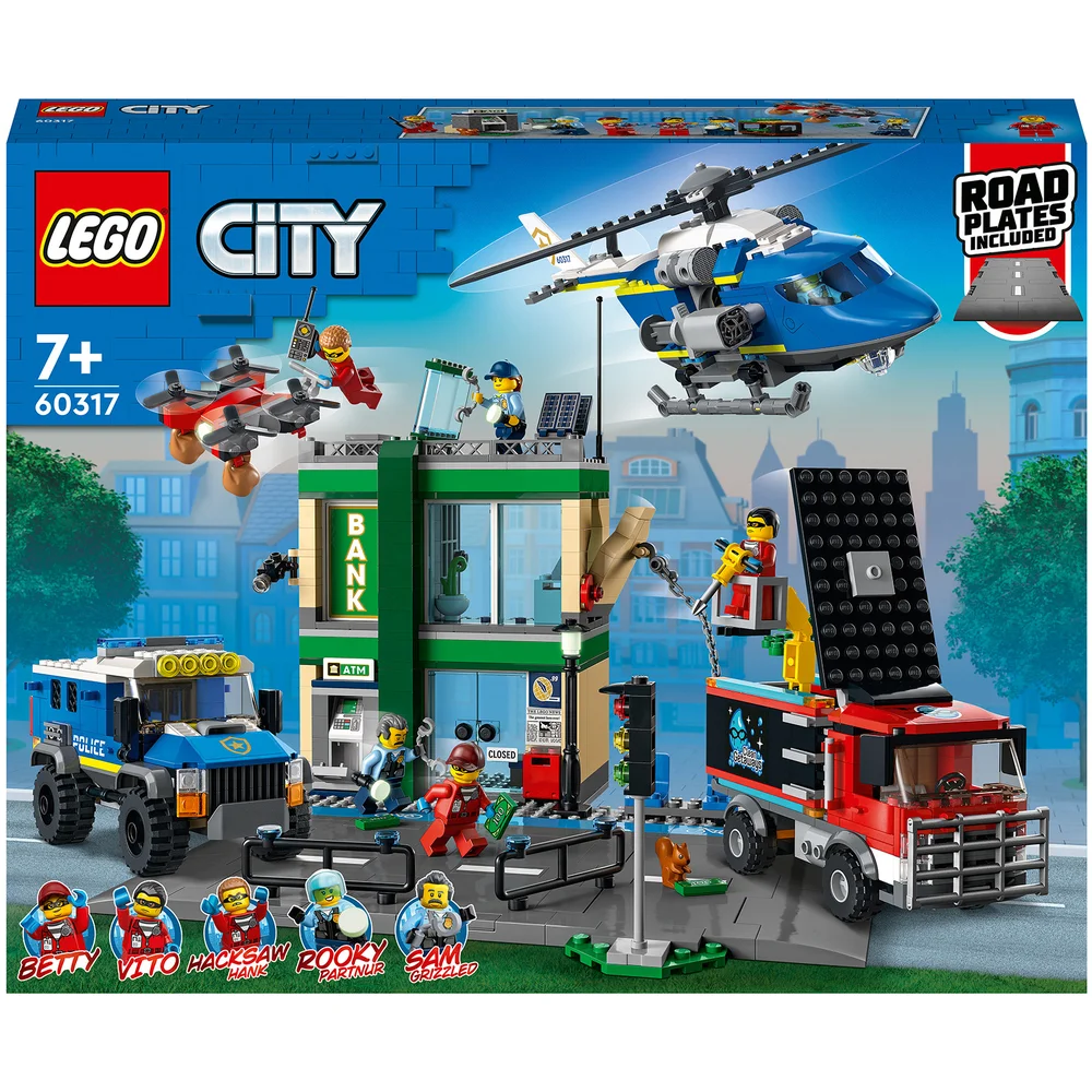 LEGO City: Banküberfall mit Verfolgungsjagd, Polizei-Spielzeug (60317) Bild 1