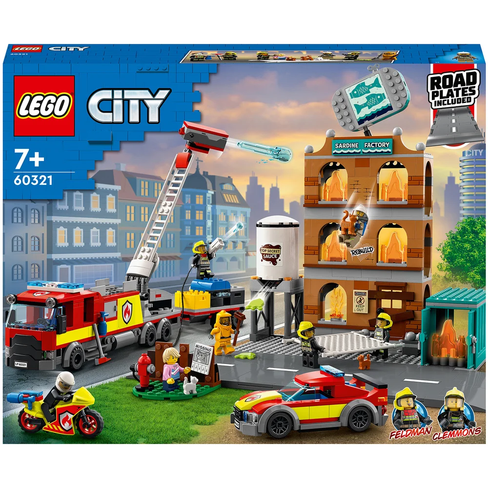 LEGO City: Feuerwehreinsatz mit Löschtruppe, Feuerwehr-Spielzeug (60321) Bild 1