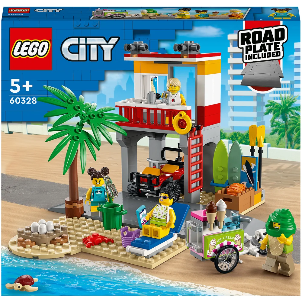 LEGO City: Beach Lifeguard Station Set with Toy ATV (60328) Bild 1