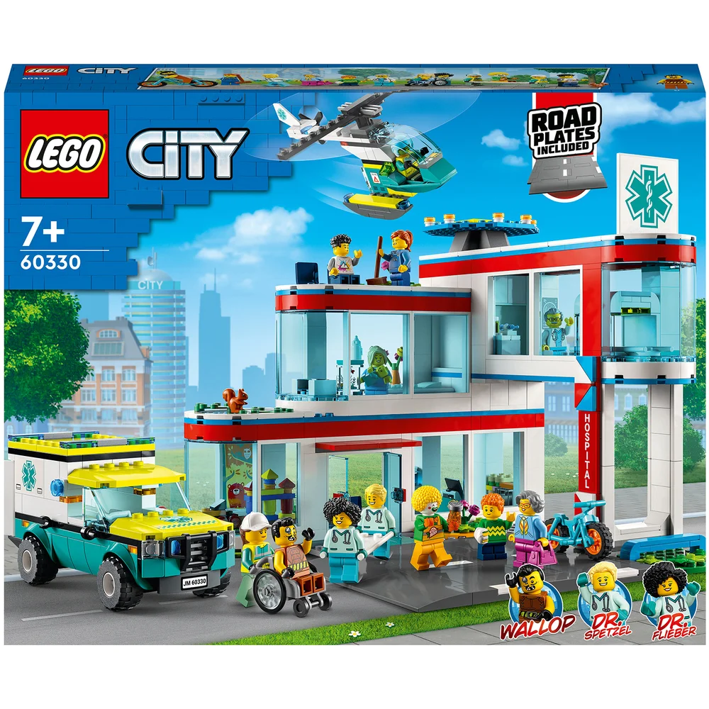 LEGO City: Krankenhaus mit Krankenwagen, Stadt-Set für Kinder (60330) Bild 1