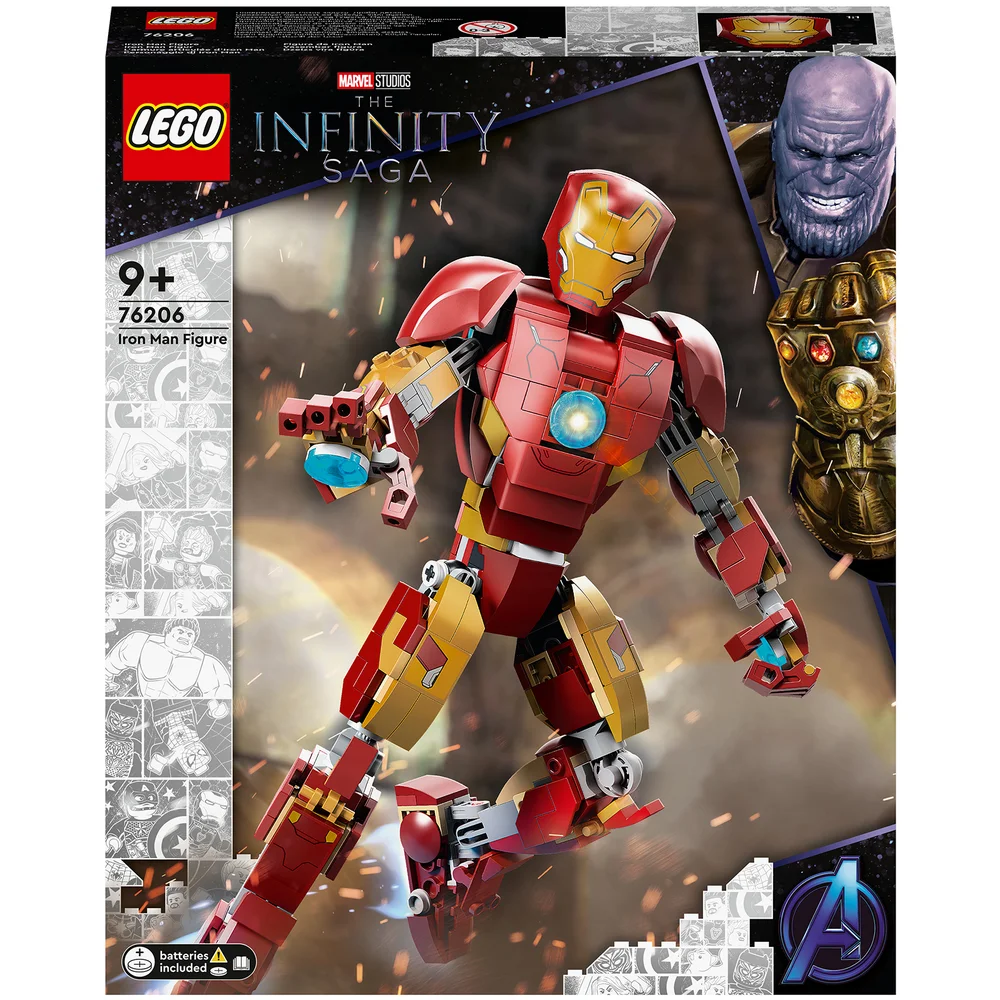 LEGO Marvel Iron Man Figur, Actionfigur, Spielzeug ab 9 Jahren (76206) Bild 1