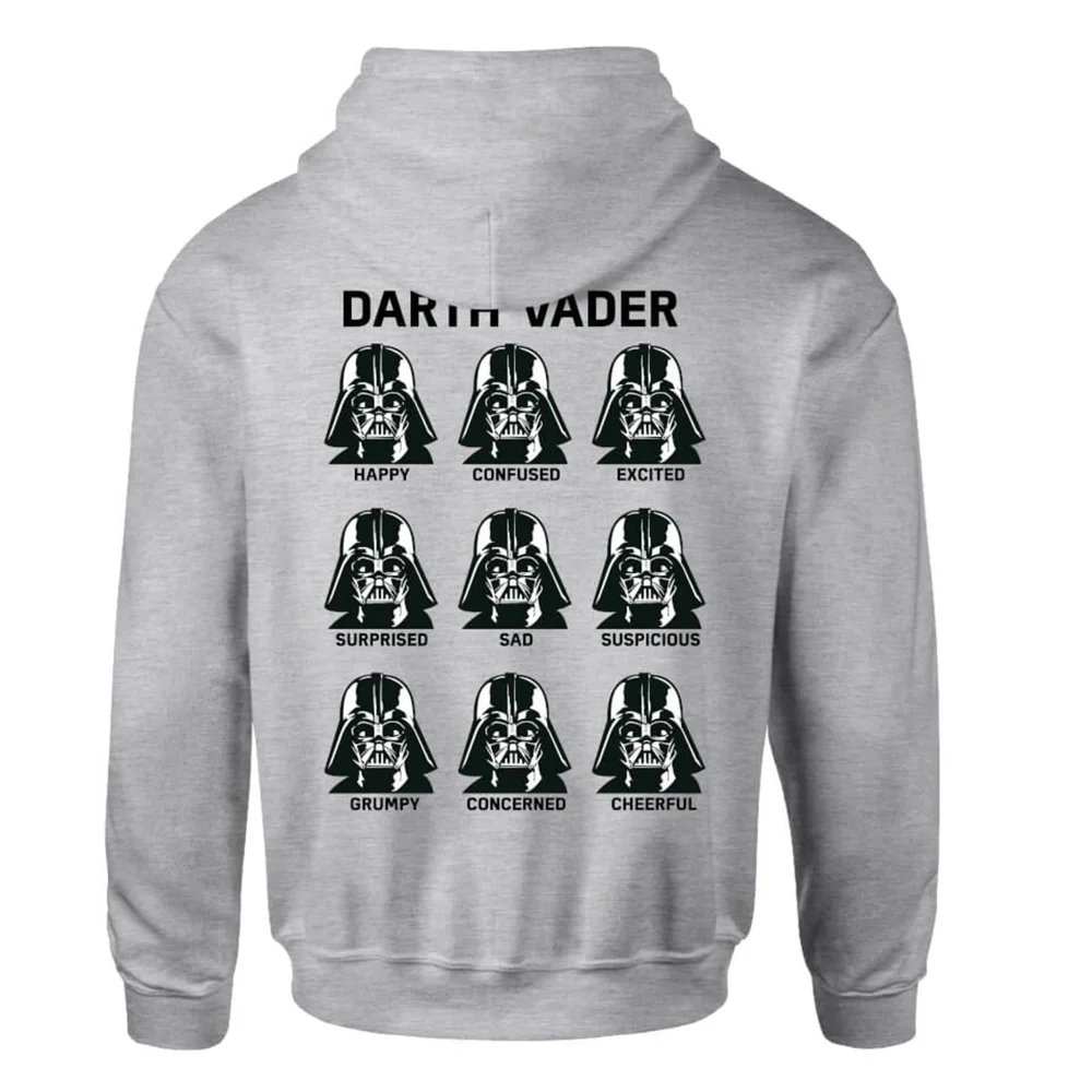 Star Wars Classic The Many Faces Of Darth Vader Kids' Zipped Hoodie - Grey - 5-6 Jahre Bild 1