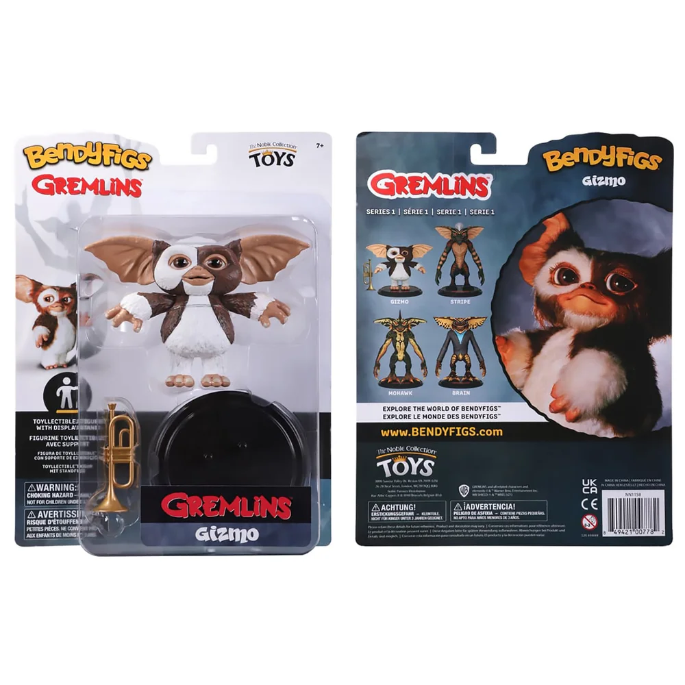 Noble Collection Gremlins Gizmo BendyFig 4 Inch Action Figure Bild 1