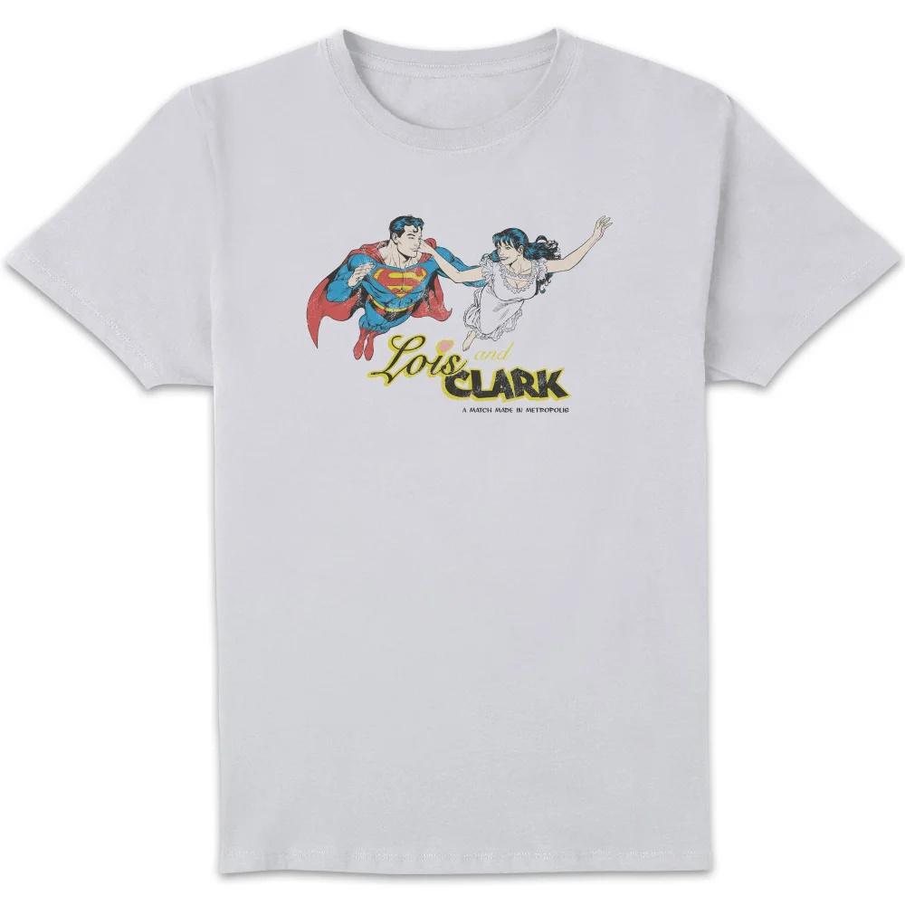Superman Lois And Clark Unisex T-Shirt - White - S Bild 1