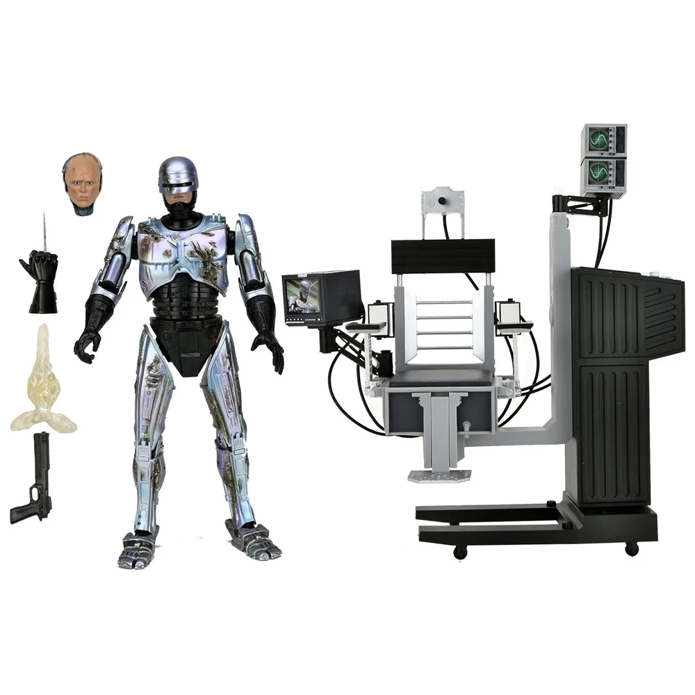 NECA Robocop Battle Damaged Robocop with Chair Ultimate 7 Inch Action Figure Bild 1