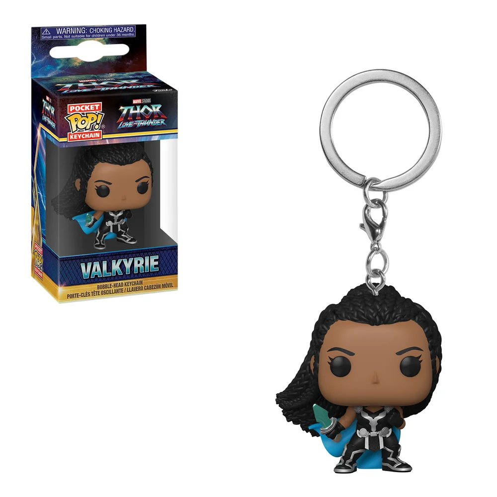 Marvel Thor Love & Thunder Valkyrie Funko Pop! Vinyl Keychain Bild 1
