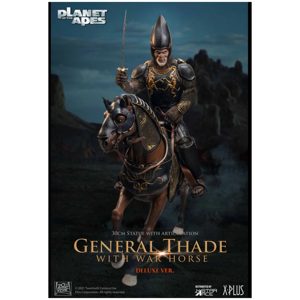 Star Ace Planet Of The Apes (2001) Super Vinyl Statue - General Thade (Deluxe Version) Bild 1
