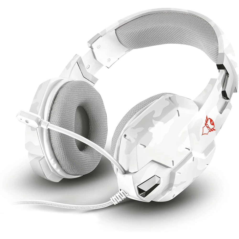 Trust GXT322W Carus Gaming Headphones - Snow Bild 1